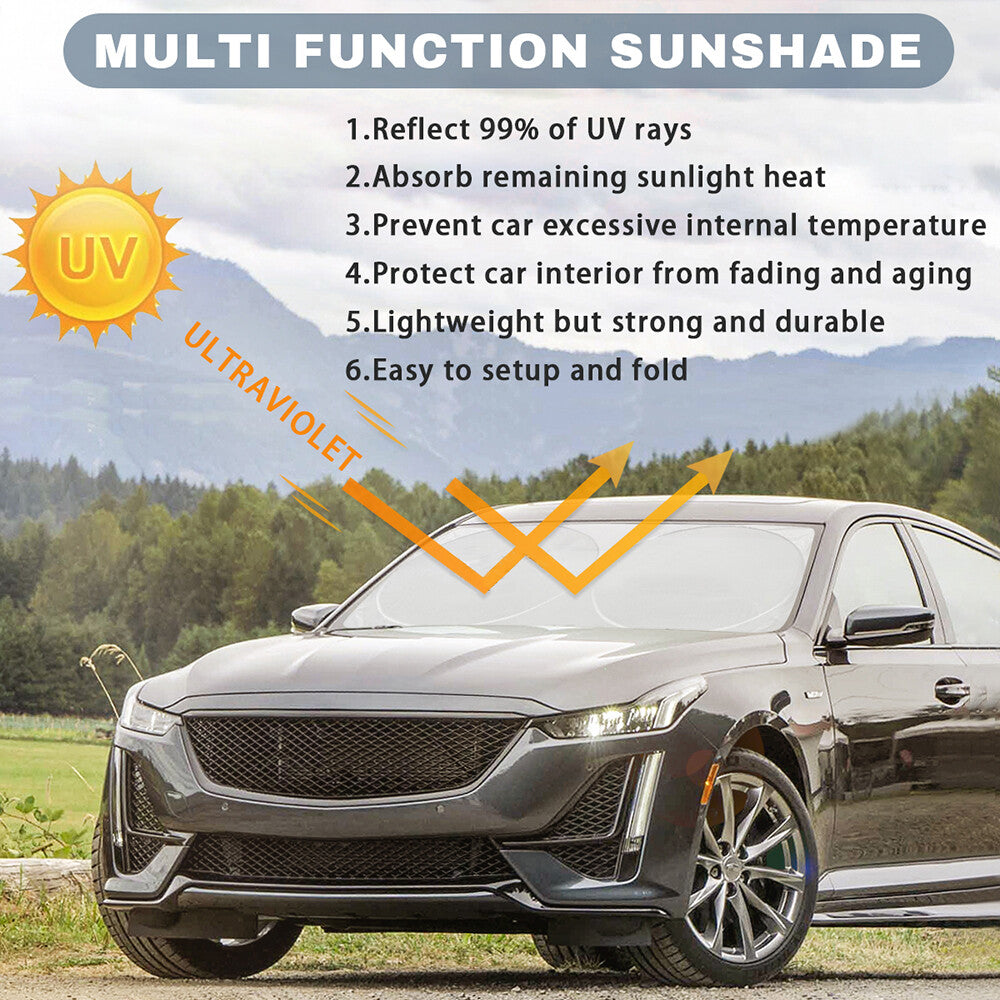 for Chevrolet Surburan Car Windshield Sun Shade Foldable Reflective Front Cover