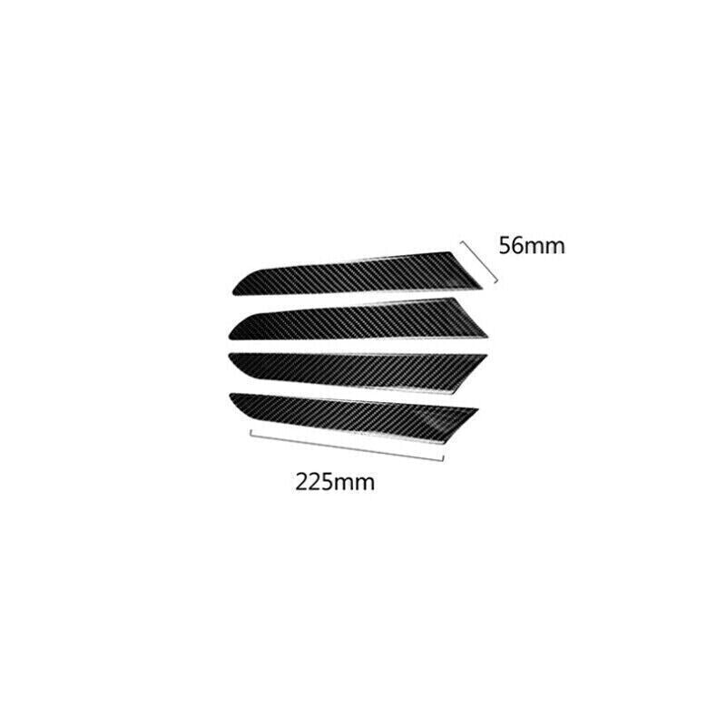 4P for Mazda CX-5 17-24 Real Soft Carbon Fiber Inner Door Panel Strip Cover Trim