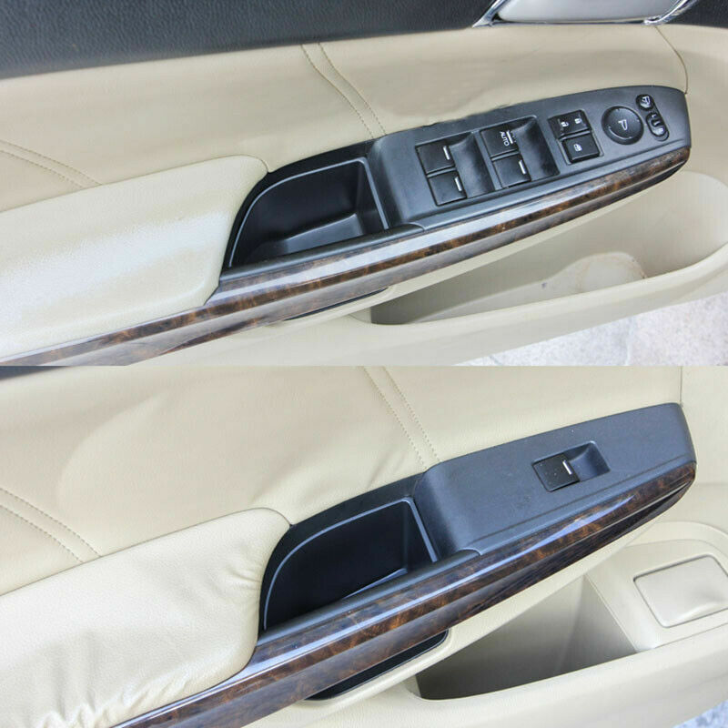 for Honda 8th Accord 2008-2012 Black Inner Door Storage Box Moulding Cover trim