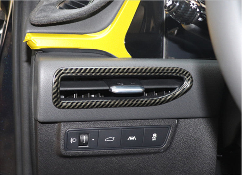 for Hyundai Sonata 2020-2023 Car Dashboard side Air Vent Cover Trim Carbon fiber