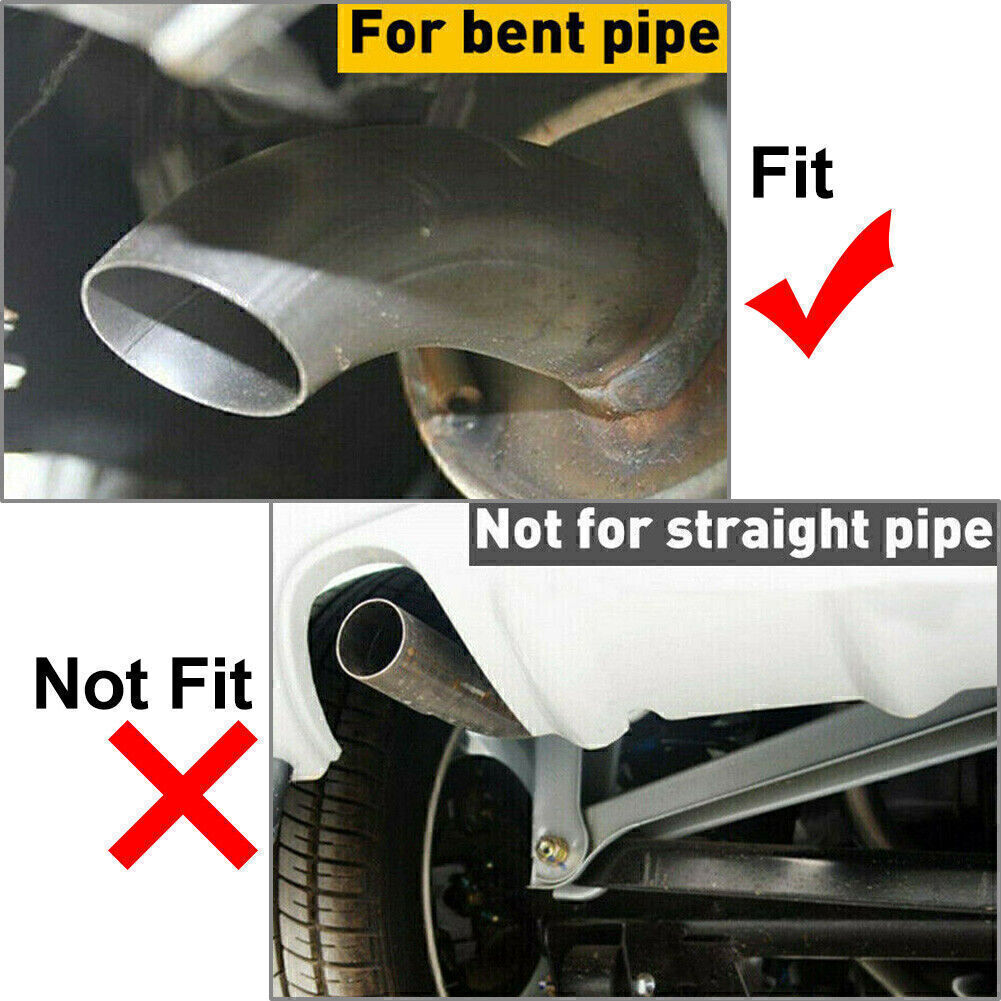 Universal DualSilver Rear Exhaust Pipe Tail Muffler Tip Square Accessories