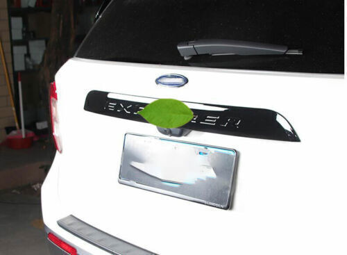 Gloss Black Rear Door Trunk Middle Tailgate Strip Trim for Ford Explorer 2020-23