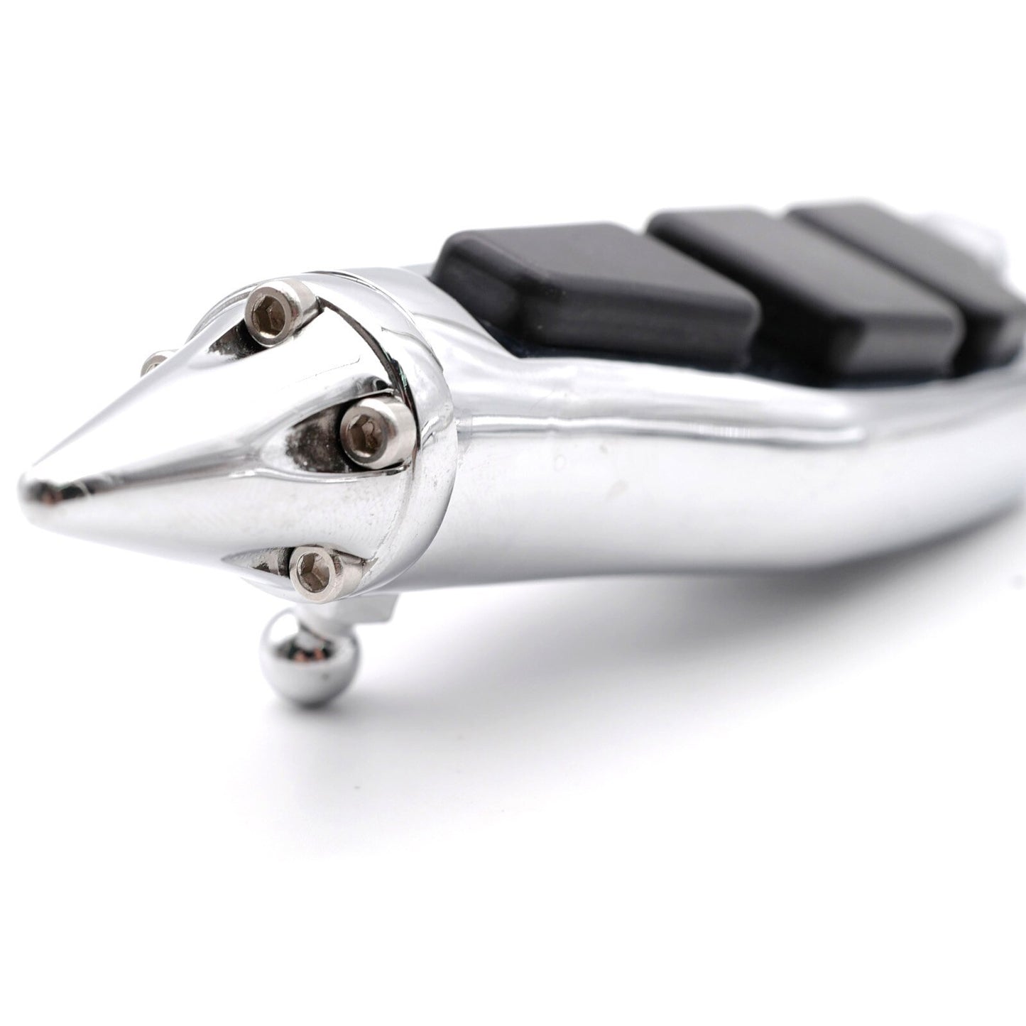 Motorcycle Chrome Spike Passenger Foot Pegs Fit for Harley Softail Dyna Touring