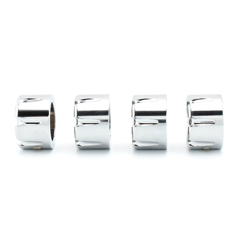 4¢ªBillet Machined Head Bolt Mutter Abdeckappe f¨¹r T120 Thruxton Scrambler Chrom