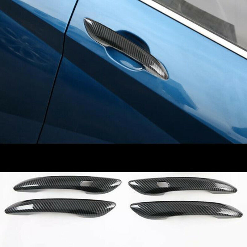 Carbon Fiber Exterior Door Handle Molding Cover Trim for Hyundai for Elantra 2021-24