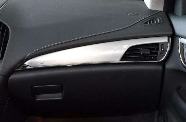 for Cadillac ATS-V ATS 2013-2019 Onyx Wood Grain Center Console Dashboard Strip