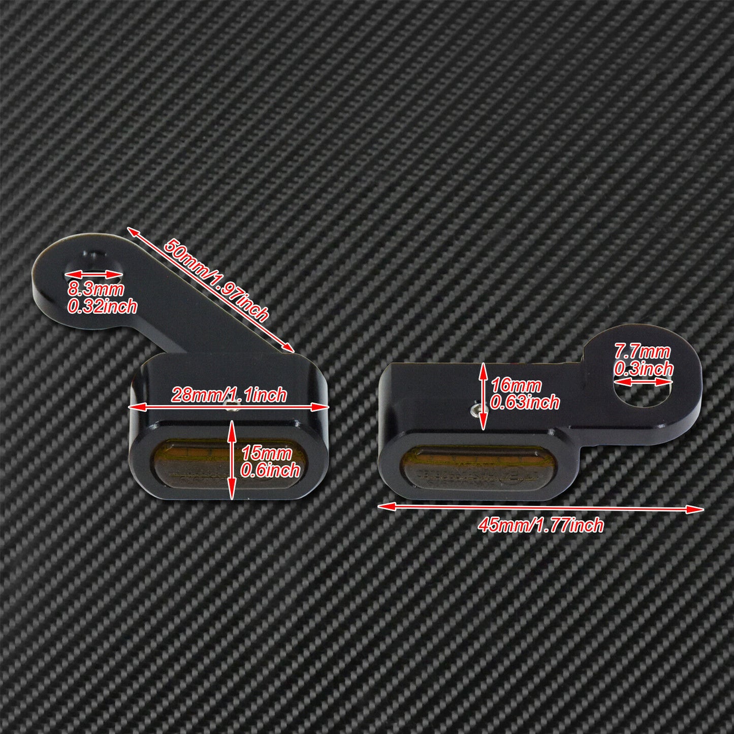 for Mini LED Turn Signal Indicators Clutch Bar Running Light Fit For Sportster 04-22