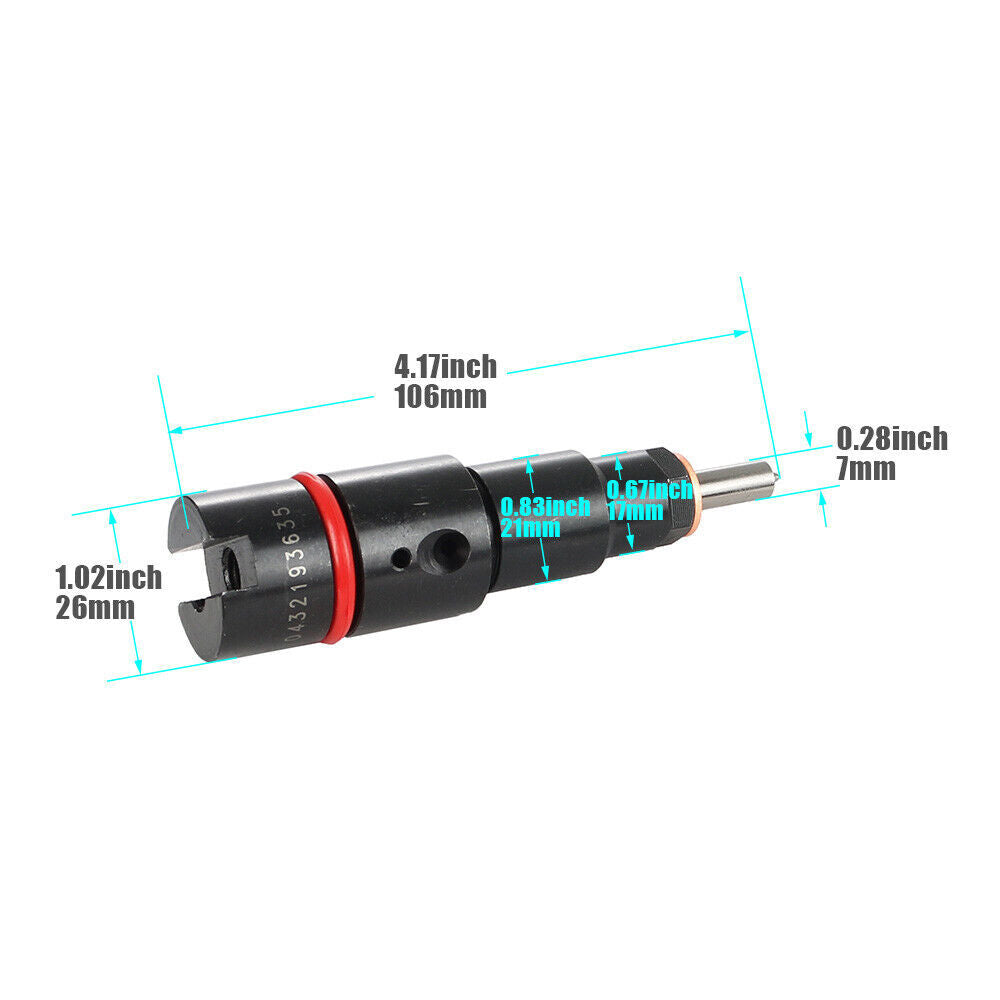 6-pack fuel injectors for 1998.5-2002 for Dodge for Ram 5.9L ISB diesel 0432193635