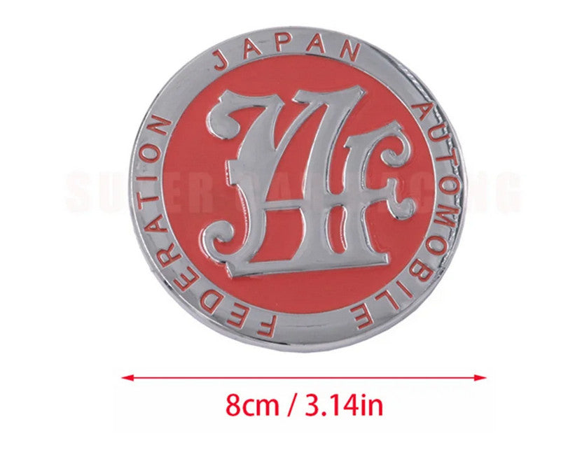 Car grille badge Japan Automobile Federation blue applicable to for Nissan