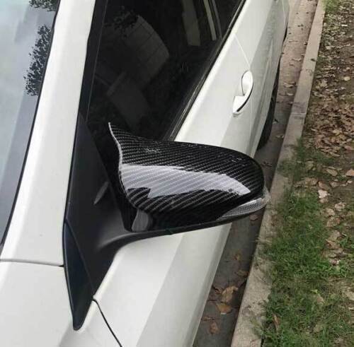 for Toyota for Corolla 14-19 Carbon Fiber Style Ox Horn Rear View Mirror Cover Trim