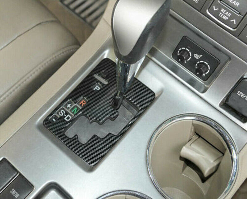 Carbon Fiber Console Gear Shift Panel Cover Trim for Toyota Highlander 2008-2013