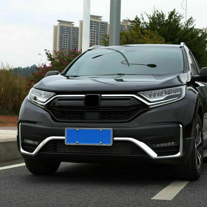 for Honda CR-V CRV 2020-22 Chrome ABS Front Bumper Fog Lamp Moulding Frame Trim