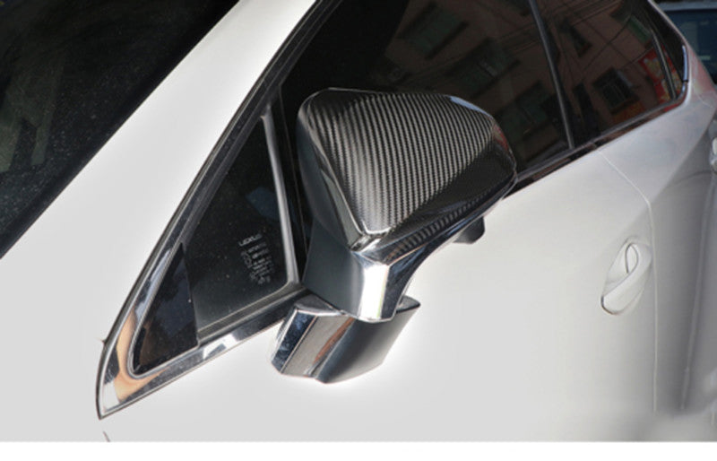 Carbon Fiber Side Rearview Mirror Cover Trim for Lexus NX250 350 450h 2022-2023