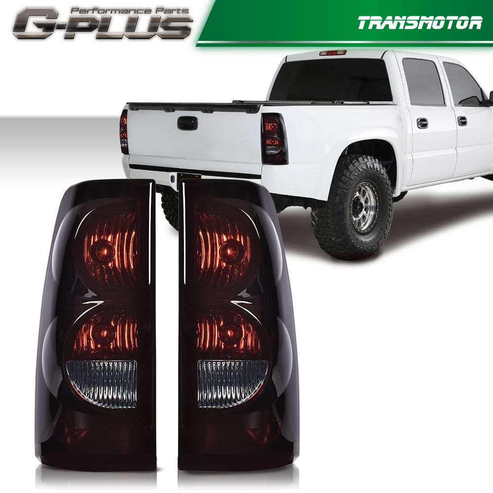 03-06 Replacement taillights for Chevrolet Silverado, including bulbs and wiring harness.