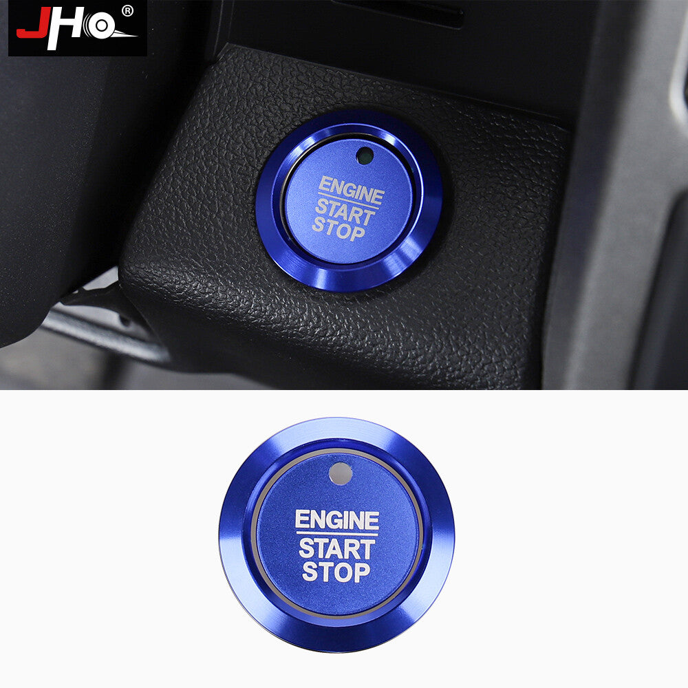 Car Engine Start Stop Ignition Switch Cover Push Caps Ring for Ford F-150 F150