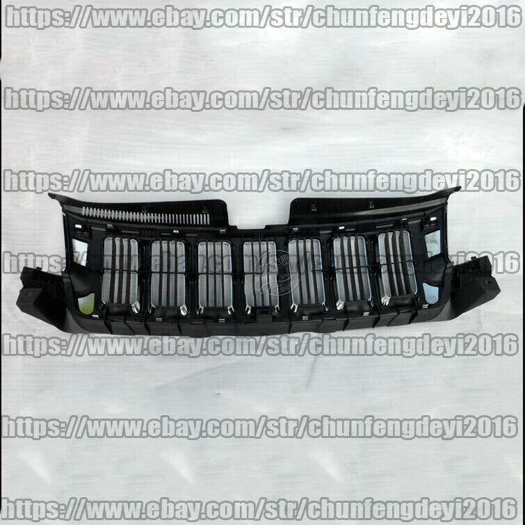 Grille For 2011-2013 for Jeep Grand Cherokee Chrome Shell w/ silver Insert Plastic