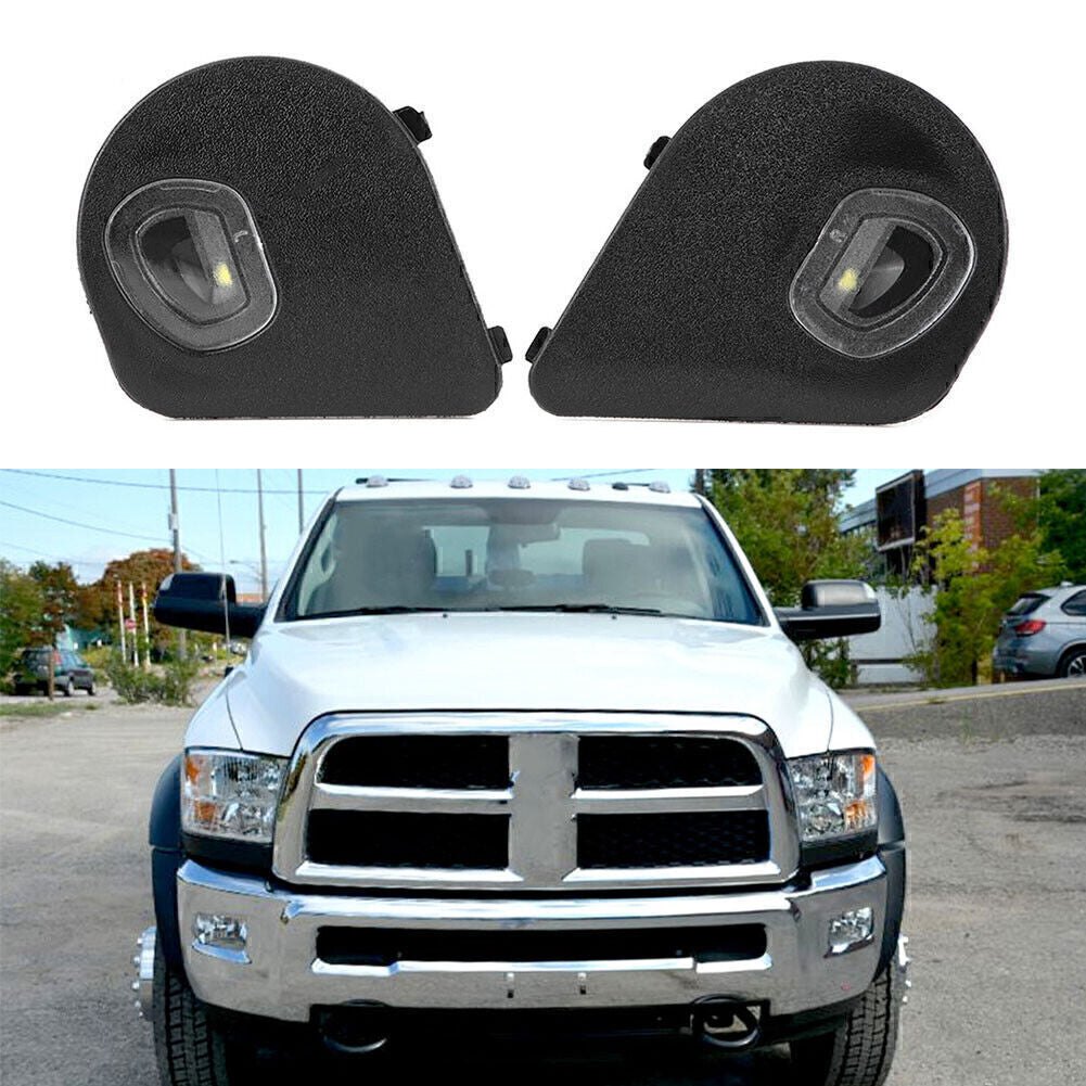 Right  Left Mirror Puddle Lights Fit 2010-20 for Dodge for Ram 1500 2500 3500 4500 5500
