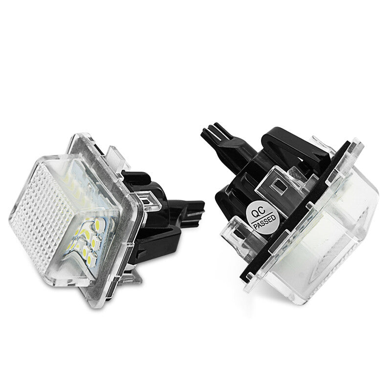 2Pcs Rear LED License Plate Light Lamps for Mercedes Benz C-Class W204 2007-2011