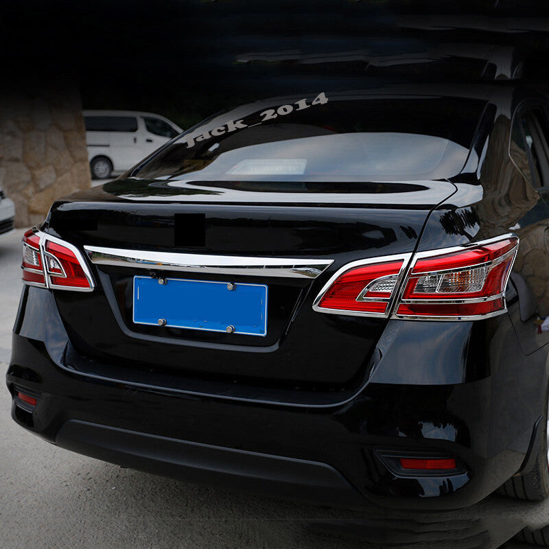 for Nissan Sentra Sylphy 2012-2017 Chromed Rear Tail Light Cover Protector Trim