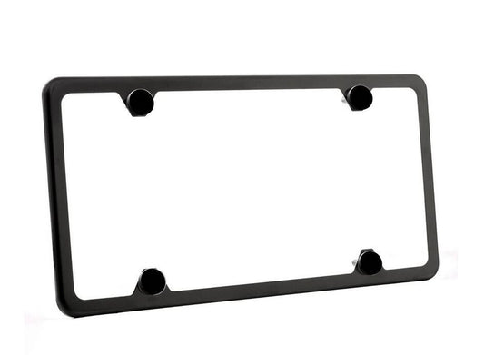 Car license plate frame cover, front and rear powder coated matte black, suitable for Buicks.