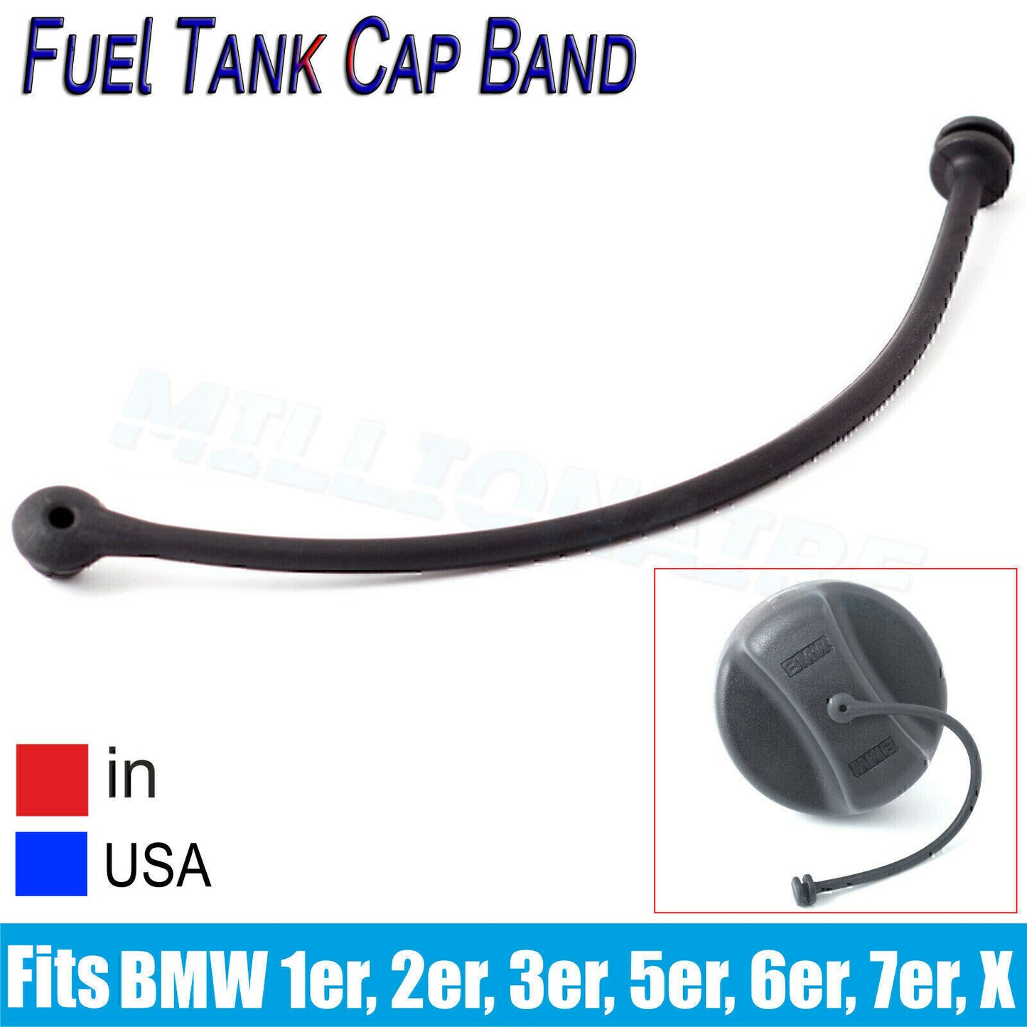 Fuel Tank Cap Petrol Diesel Cover Band Cord for BMW 1 3 5 6 7 Series E82 E87 E9