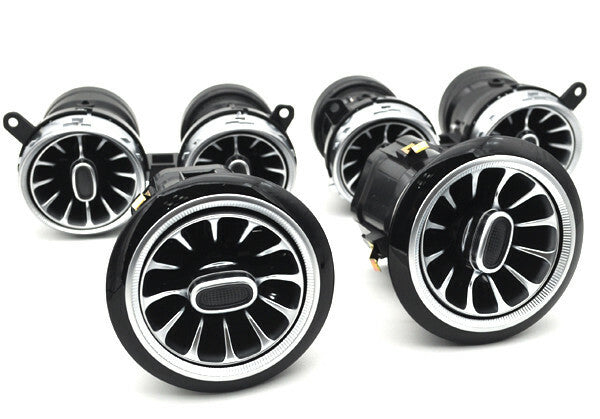 6x led Illuminated Turbo air ac vent purifier for Mercedes E class W213 16-2023