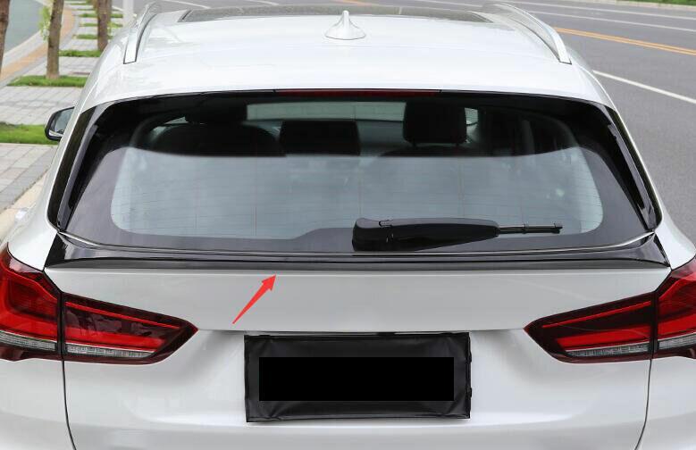 Fit for BMW X1 F48 2016-2021 Black ABS Mid Spoiler Tail Trunk Lip Wing Bar 1PCS