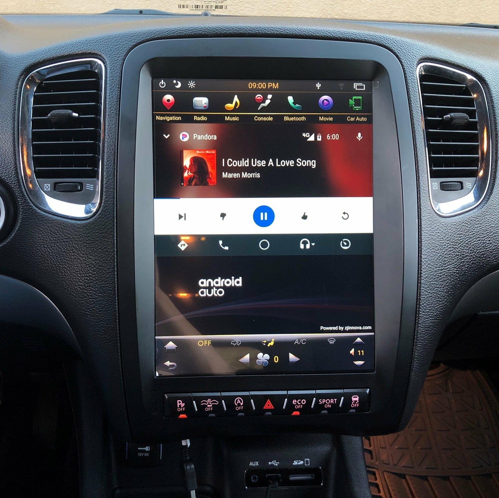 12.1¡± Android 9.0 GPS Radio Vertical Screen Carplay for Dodge Durango 2014-2020