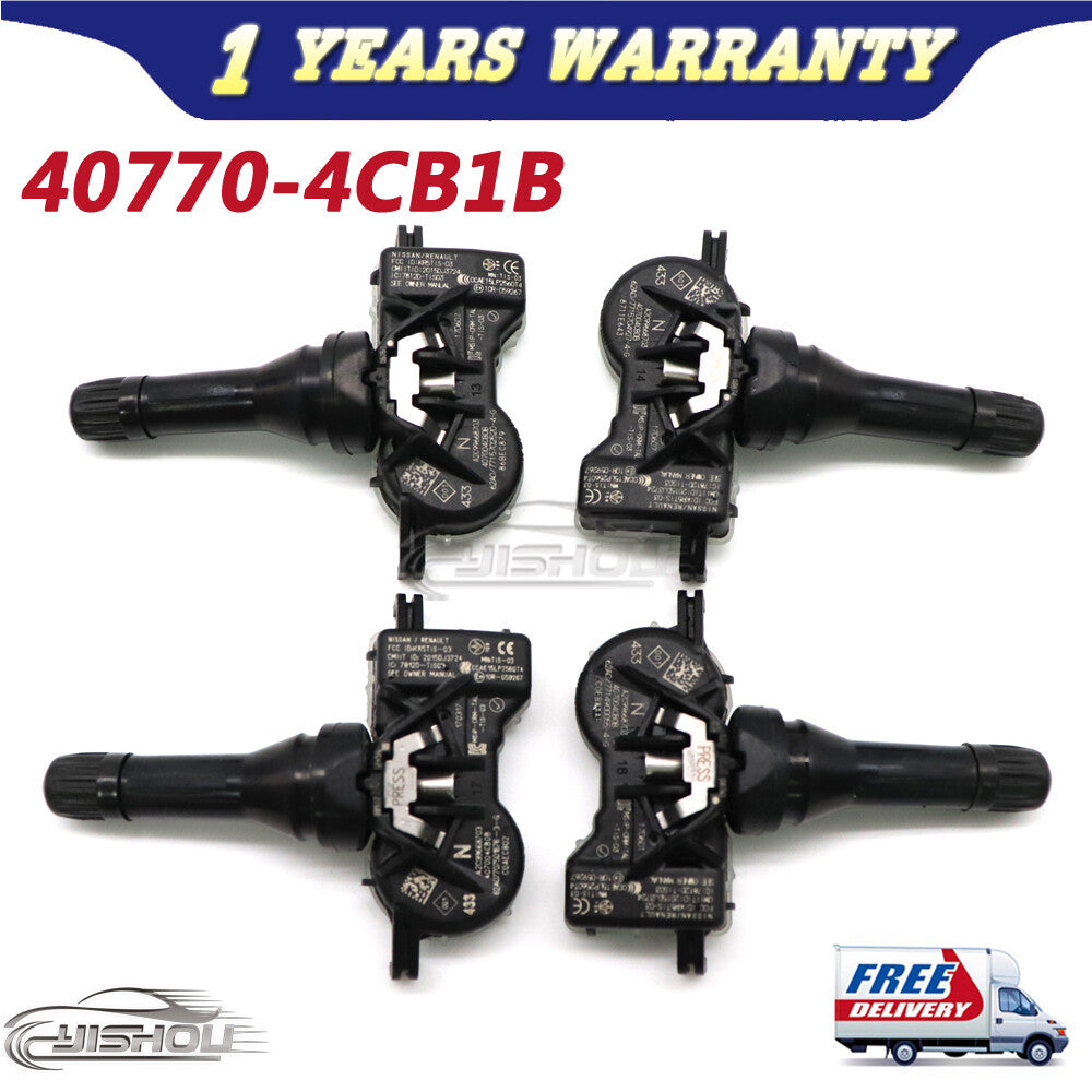Set of 4PCS TPMS Tire Pressure Sensor 40770-4CB1B for Nissan Altime Rogue Sport