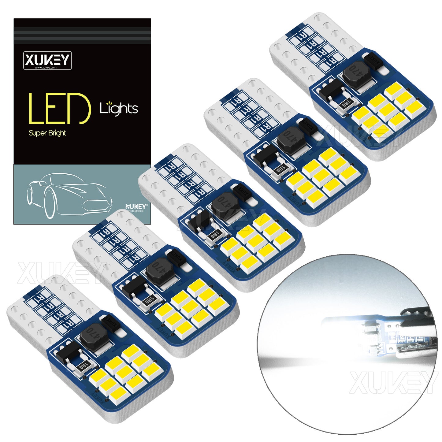 5 X For JAYCO T10 LED CARAVAN INTERIOR WEDGE LIGHT BULB CAMPING RV 4WD 12V WHITE