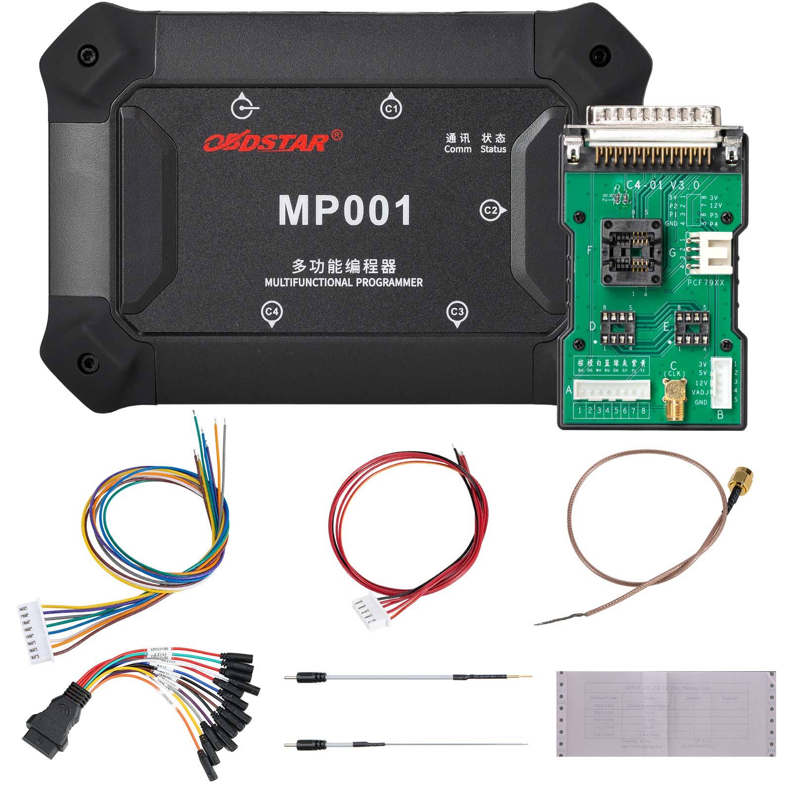 OBDSTAR MP001 Programmer Set EEPROM/MCU ReadingWriting/Cloning/Data Fit DC706
