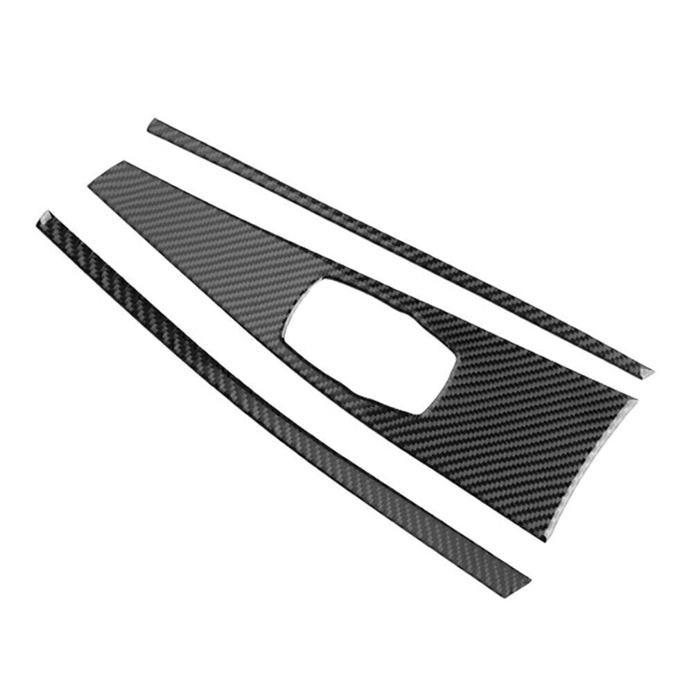 for BMW F30 F34 2014-18 Carbon Fiber Central Console Multimedia Panel Cover Trim