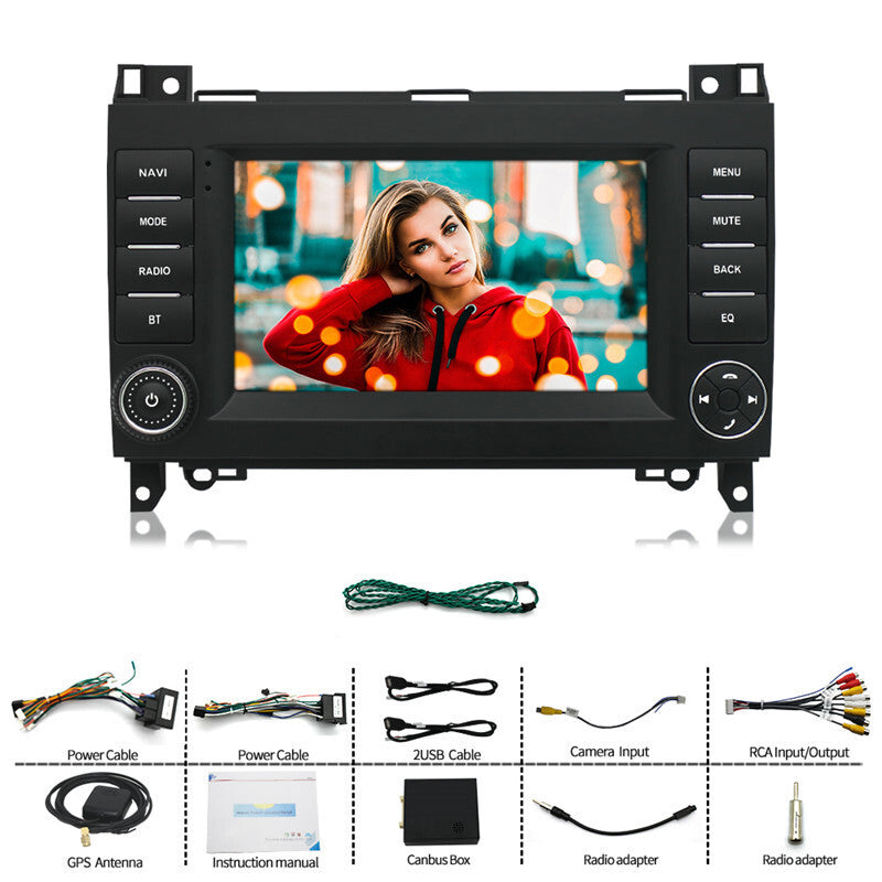 Car 7In Android FM Radio GPS Navigation For B200 Viano Vito A-Class W164 B-Class