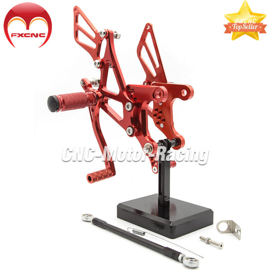 Red CNC gear pedal shifter kit for Kawasaki ZX6R and ZX636 (2005-2008)