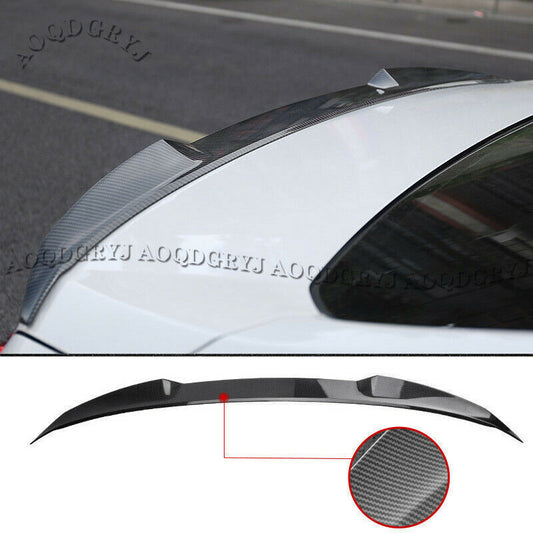 for Honda Accord 2018-22 Carbon fiber ABS Rear Trunk Spoiler Tail Wing Lip Trim