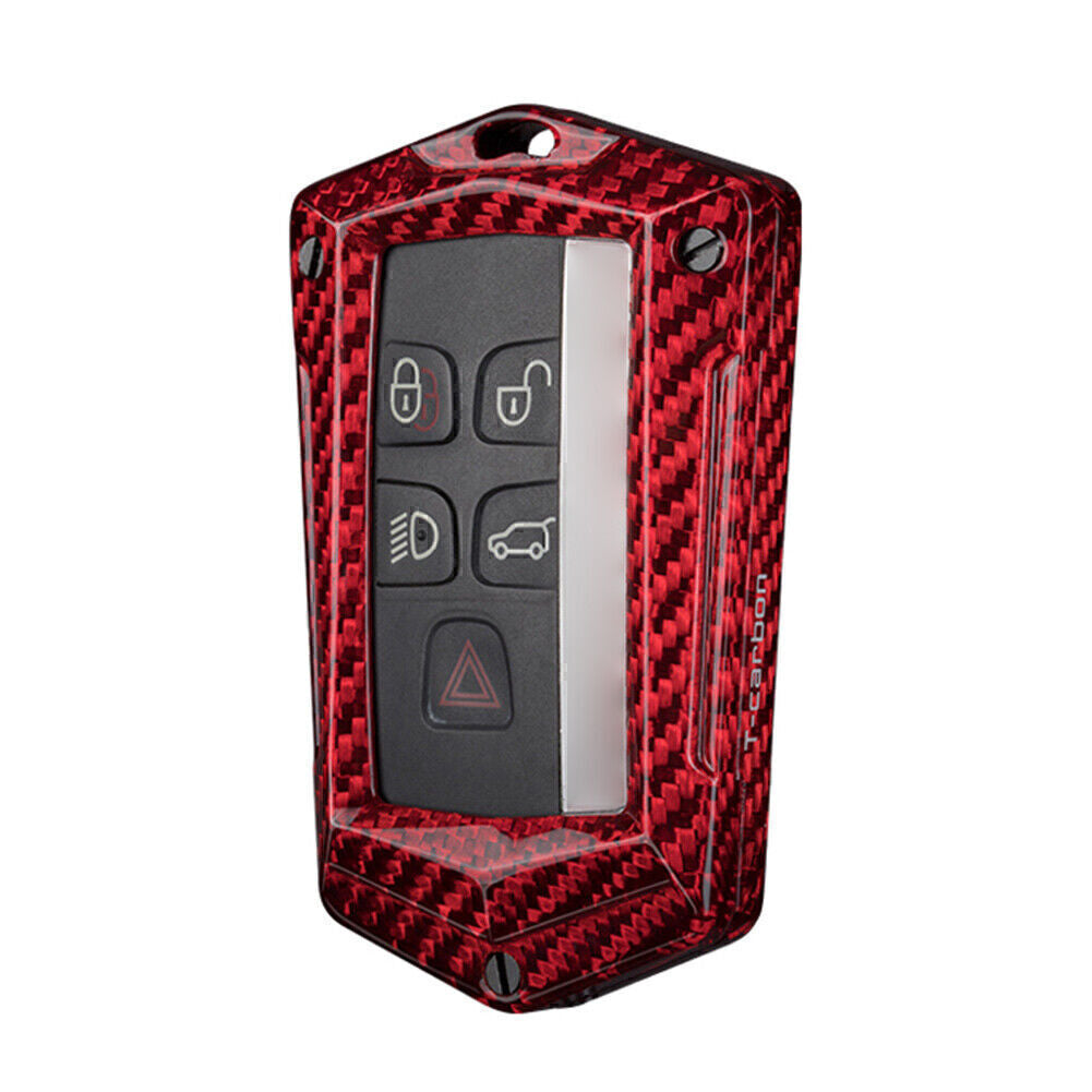 Key Fob Case Cover for Land Rover for Range Rover for Jaguar XE XF XJ Carbon Fiber