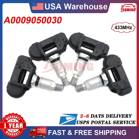4PCS A0009050030 NEW for Mercedes-Benz Tire Pressure Monitor Sensor TPMS 433MHz