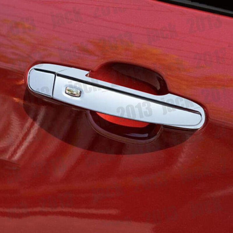 for Chevrolet Equinox 2018-2022 Chrome ABS Door Handle Cover Trim for Smart Hole 8p