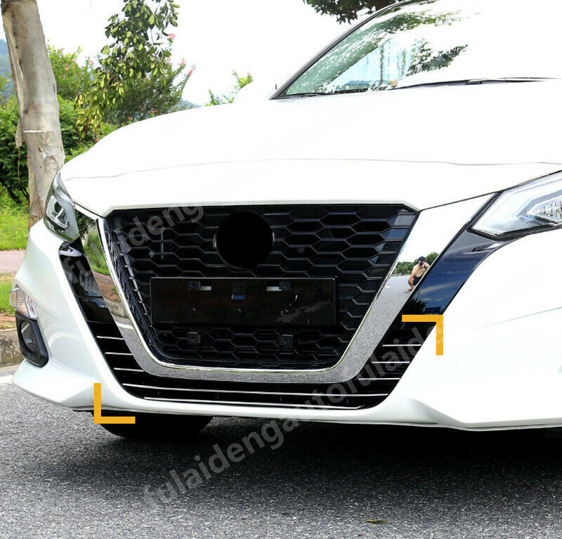 8P for Nissan Teana Altima 2019-2022 Front Bumper Grille Grill Lower Strips Trim