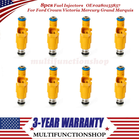 8-piece fuel injector pack for Ford Crown Victoria for Mercury Grand Marquis 4.6L 1999-2000