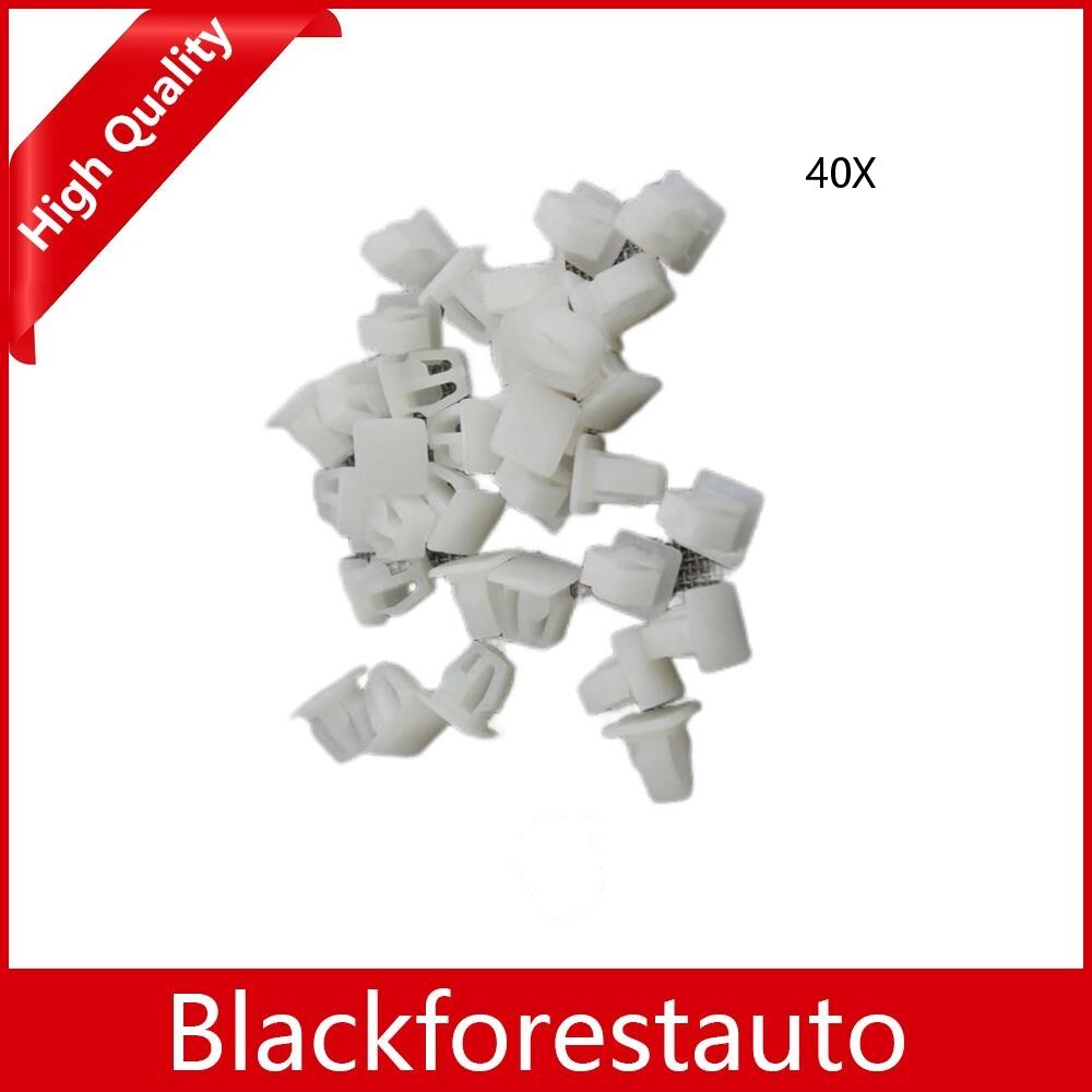 40x Door-Body Side Molding Clip Retainer Clips White for Honda for Accord for Acura CL