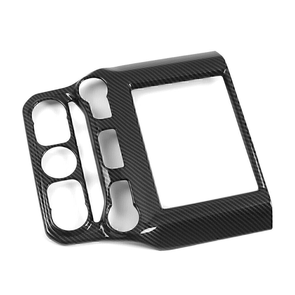 Carbon Fiber Dashboard Navigation Frame Cover Fit for Dodge for Ram 1500 2019-2020