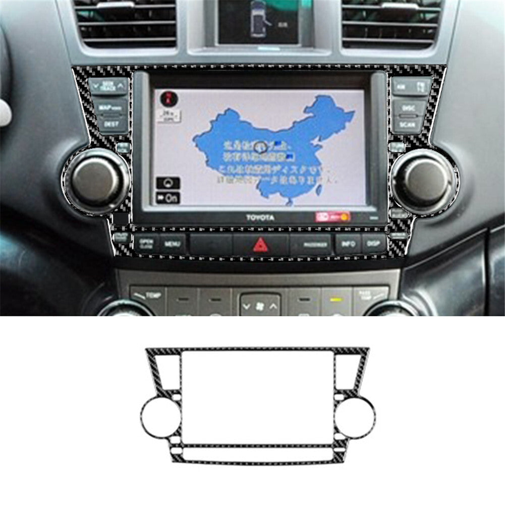 Central Navigation Display Frame Panel Trim Cover for Toyota Highlander 2008-13