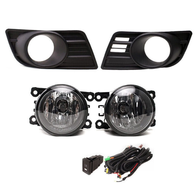 1Set Front Fog Light + Fog lamp Bezel Cover for Suzuki for Swift 2007-2010