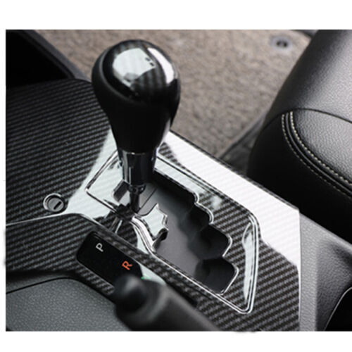 Carbon Fiber Color Car Gear Shift Panel Cover Trim ABS for Toyota RAV4 2013-2015