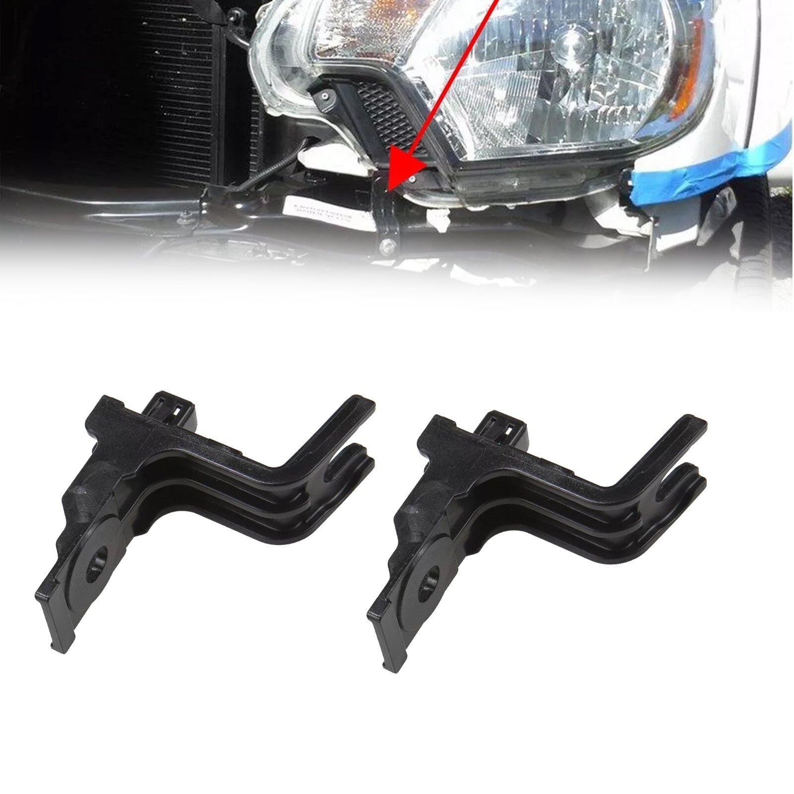 2x Front Bumper Filler Retainer Clip Bracket 52531-04010 For TACOMA 12-15