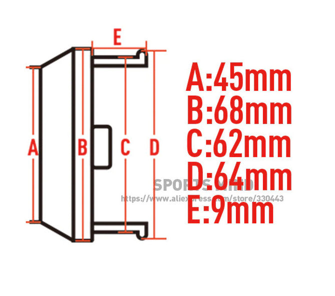 4x68mm Light Logo Badge Wheel Center Cover Hub Cover Badge Black TE37
