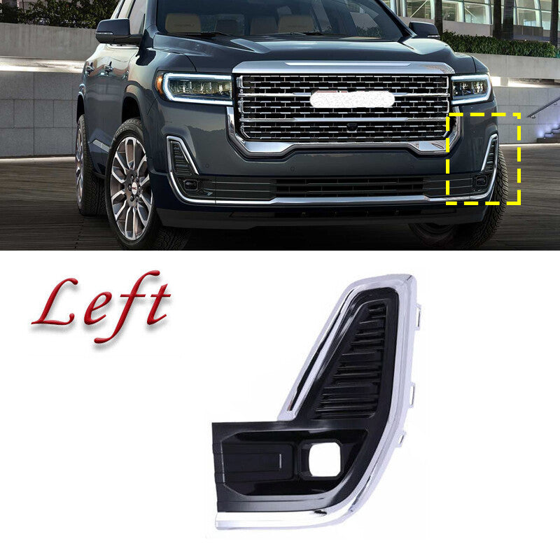 for GMC Acadia 2020 2021 2022 Left Front Bumper Fog Light Grille Cover