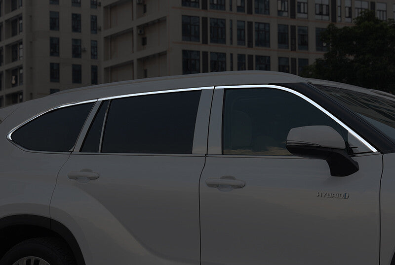 for Toyota Highlander 2020-2023 Stainless upper Window Sill Trim Molding Cover