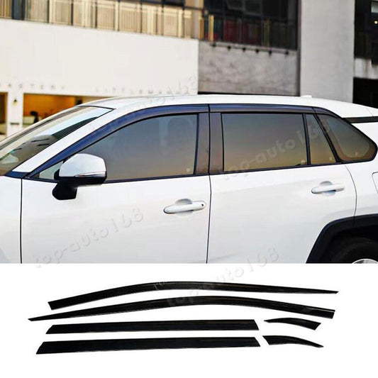 for Toyota RAV4 2019-2024 Black Side Window Visors Sun Rain Guard Vent Deflector